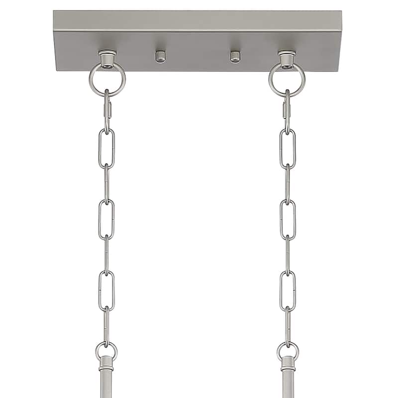 Acroma 5-light 37 Inch Linear Modern Farmhouse Rectangle Chandelier-UL - 37 inches