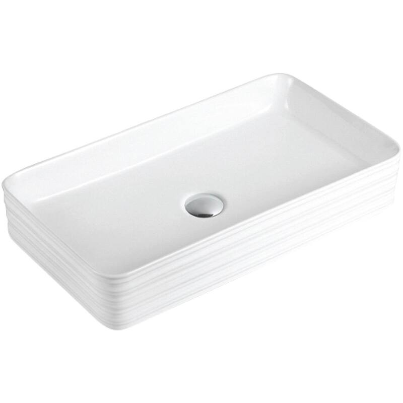 Karran USA VC-508 Valera 26-3/8" Rectangular Vitreous China Vessel - White