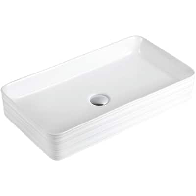 Karran USA VC-508 Valera 26-3/8" Rectangular Vitreous China Vessel