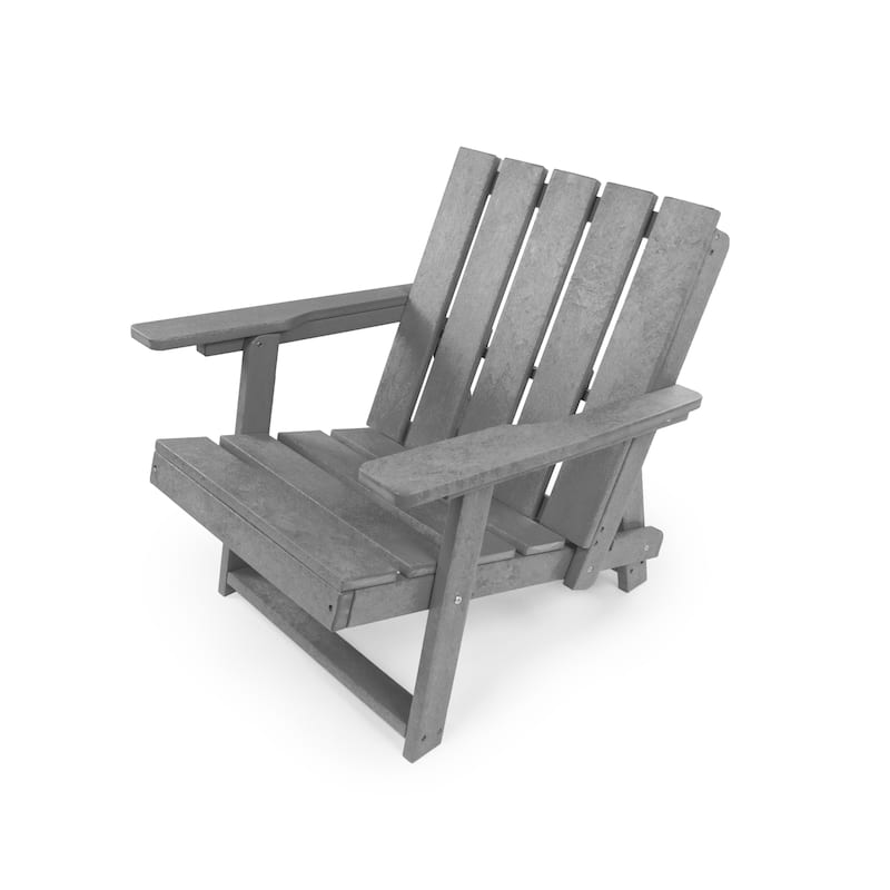 Amalfi Fully Assembled All-Weather HDPE Outdoor Folding Modern Adirondack Chair