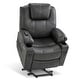 preview thumbnail 31 of 77, MCombo Electric Power Lift Recliner Chair Sofa with Massage and Heat, 3 Positions, USB Ports, Faux Leather