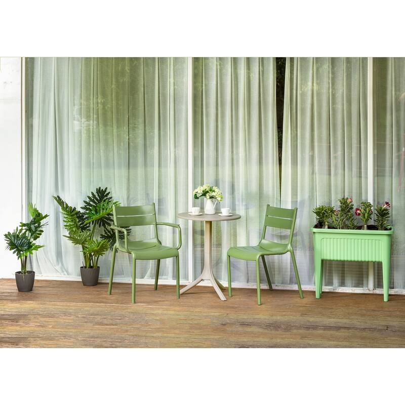 Naples Stackable Side Chair, 2 Pcs