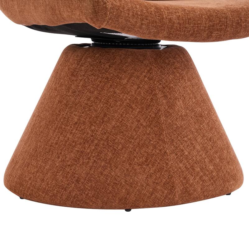 Christopher Knight Home - Modern 180° Swivel Upholstered Dining Chairs Set with Metal Frame & Wrap-round Design, Set of 2