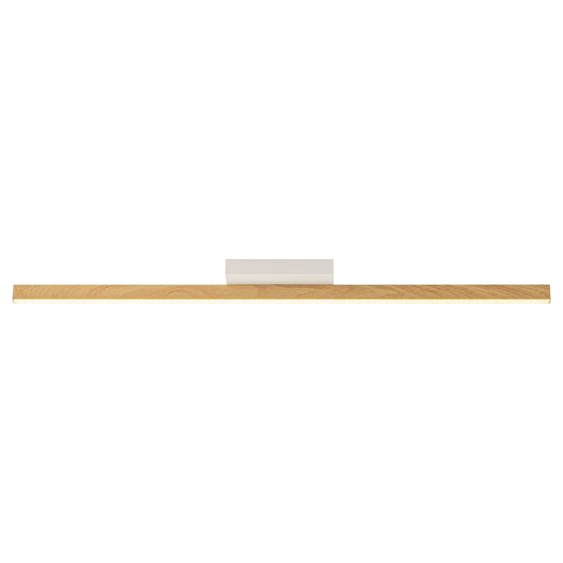 39.3 in. 22-Watt Farmhouse Modern Long Strip Linear Integrated LED Bathroom Vanity Wall Light/Flush Mount Light