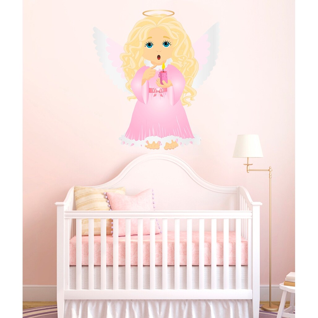Baby Angel Nursery Decal Baby Angel Nursery Sticker Baby Angel Nursery Wall Decor Overstock 33234208