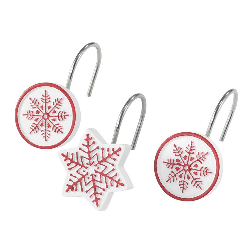 Avanti Linens Sparkle Shower Hooks - White