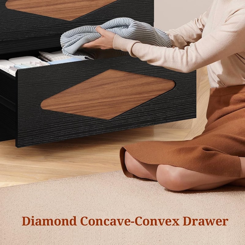 Dresser for Bedroom Chest of Deep Drawers Storage Dressers Organizer