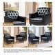 preview thumbnail 40 of 63, 31" W Tufted Vegan Leather Accent Chairs for Living Room Set of 2