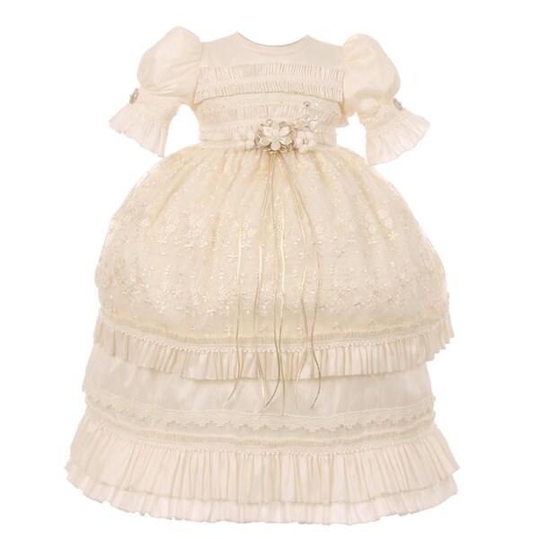 organza christening gown