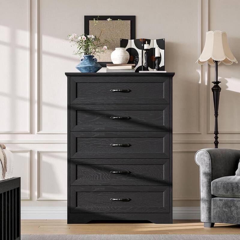 5 Drawers Dresser, Chest of Drawers, Storage Organizer for Bedroom,Living Room