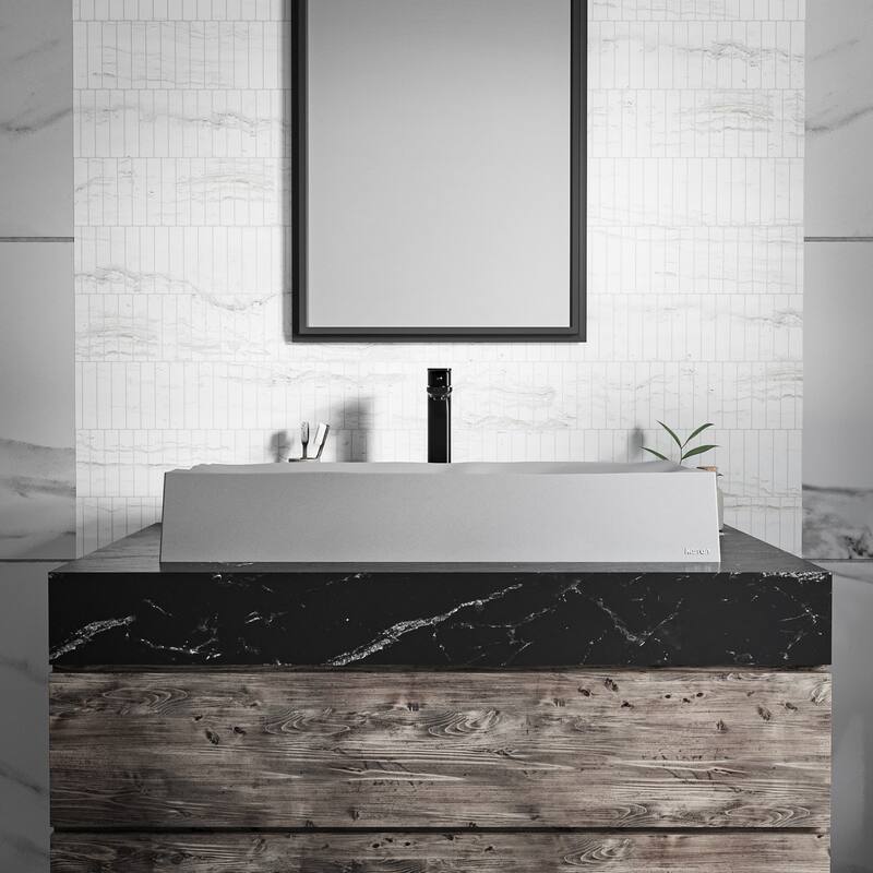 Karran Mirage Quartz 32 inch Bathroom Vessel Sink