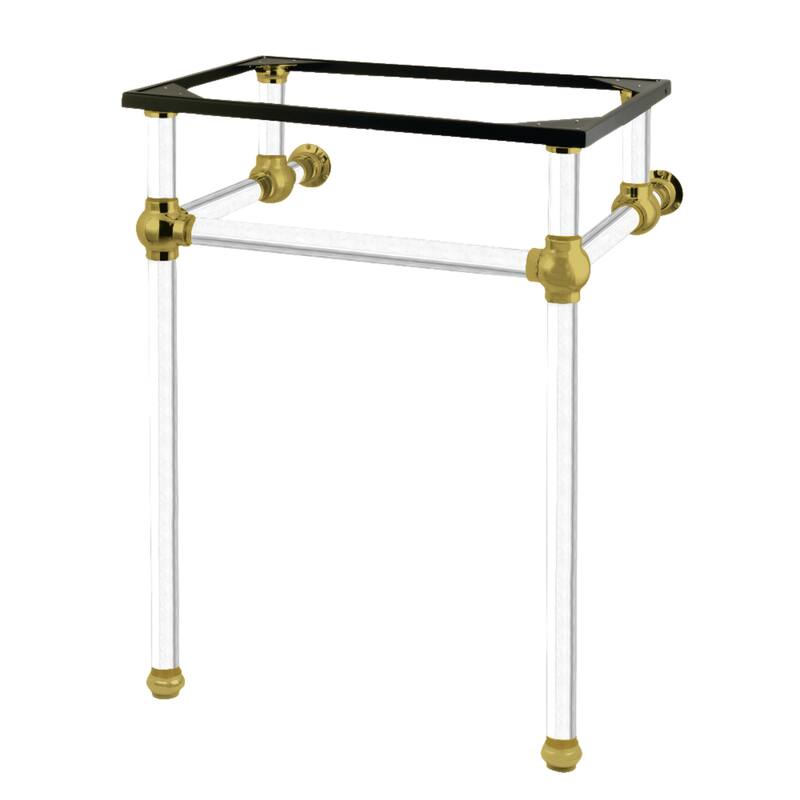 Kingston Brass Templeton Acrylic Console Sink Legs - Brushed Brass