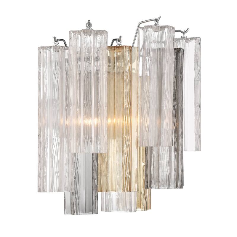 Crystorama Lighting Group ADD-303-AU Addis 2 Light 15" Tall Wall