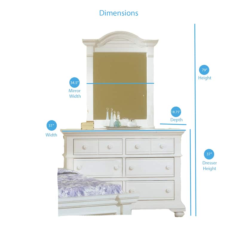 Beachcrest 6-drawer Double Dresser and Optional Mirror by Greyson Living