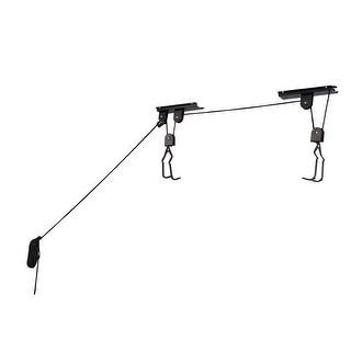 Bike Hanger Overhead Hoist Pulley System with 100lb Capacity for