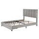 preview thumbnail 59 of 71, Velvet Storage Platform Bed with Wireless Chargers and Drawer