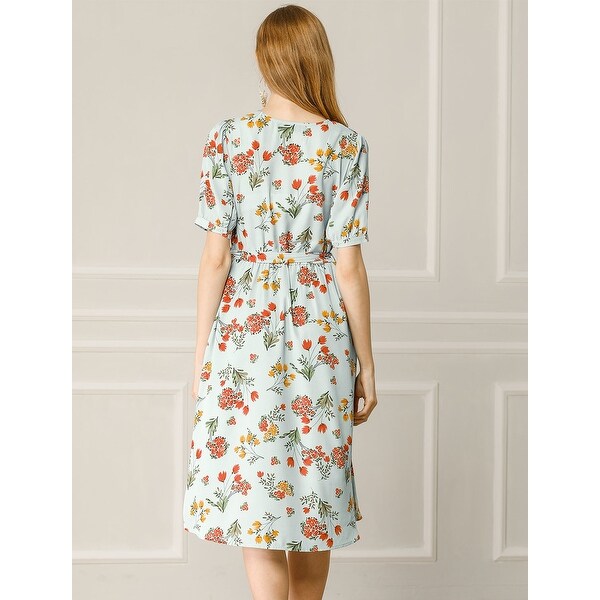 spring floral dresses with sleeves