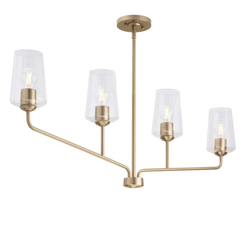 Progress Lighting P400441 Celino 4 Light 44" Wide Linear Chandelier