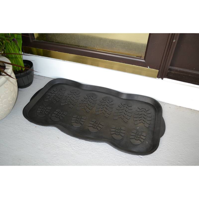 Boot Tray Rubber Accent Outdoor Door Mat