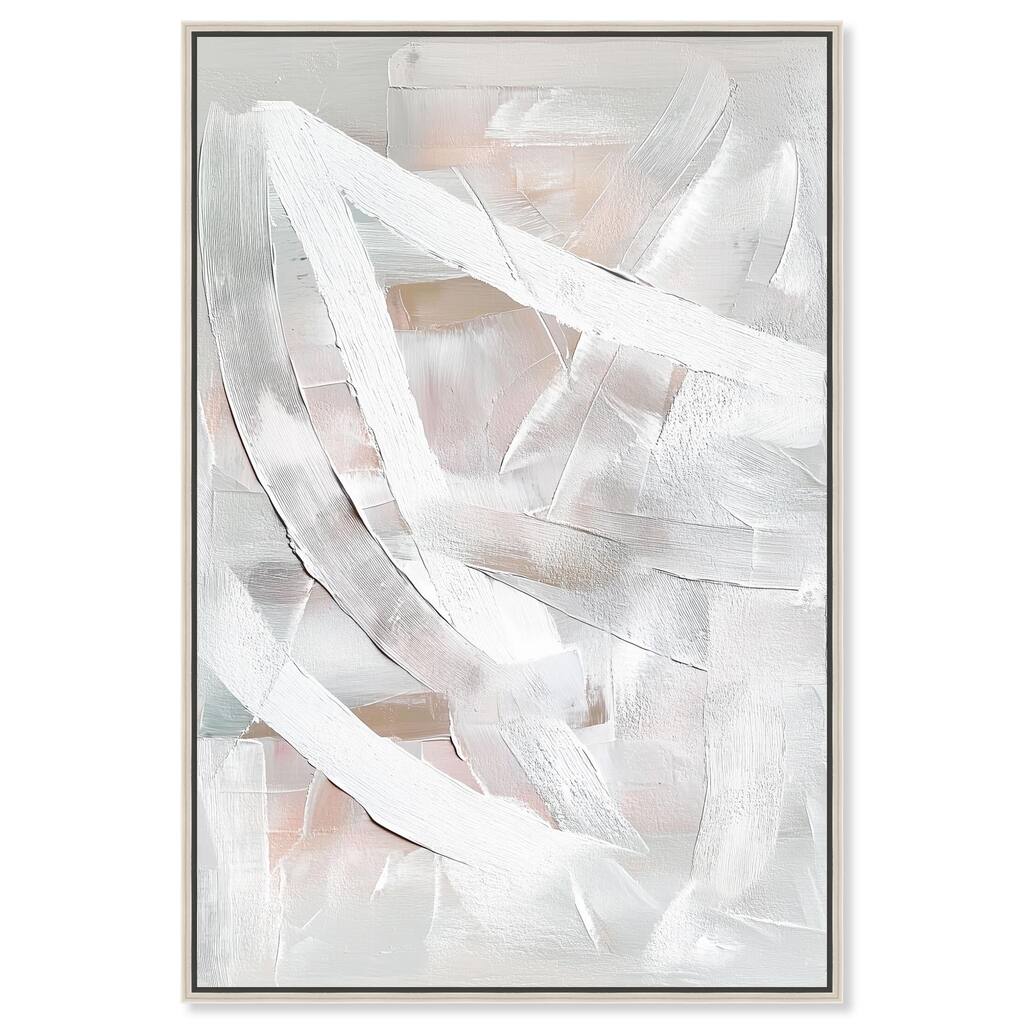 Thick White Texture I Canvas by Art Remedy