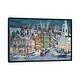 preview thumbnail 1 of 7, iCanvas "Winter's Eve" by Bob Fair Framed Black - 26x40