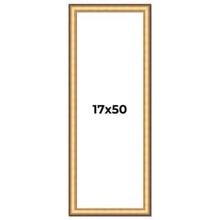 17x50 Frame Gold Plein Aire Solid Wood Picture Frame Width 2 Inches ...