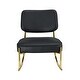 preview thumbnail 41 of 44, Roomfitters Teddy Suede Rocking Chair with Gold Legs, Cushioned Modern Accent Chair for Living Room or Office