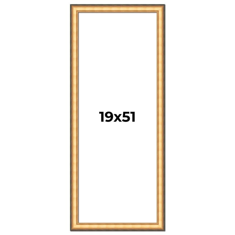 19x51 Frame Gold Plein Aire Solid Wood Picture Frame Width 2 Inches |