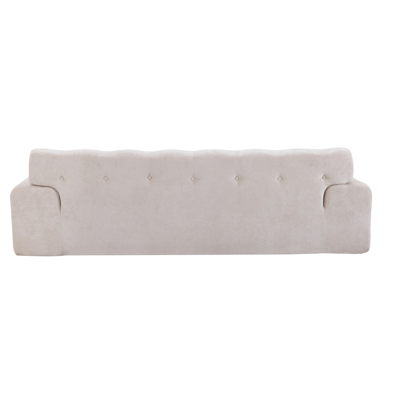 88 inch Cloud 3 Seater Boucle Sofa with Button Tufted Comfy Upholstered Couch