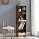 preview thumbnail 9 of 34, VECELO Set of 2 Open Bookshelf Set 4-Tier Five Irregular Cube Bookcase Multipurpose Storage Organizer for Small Spaces