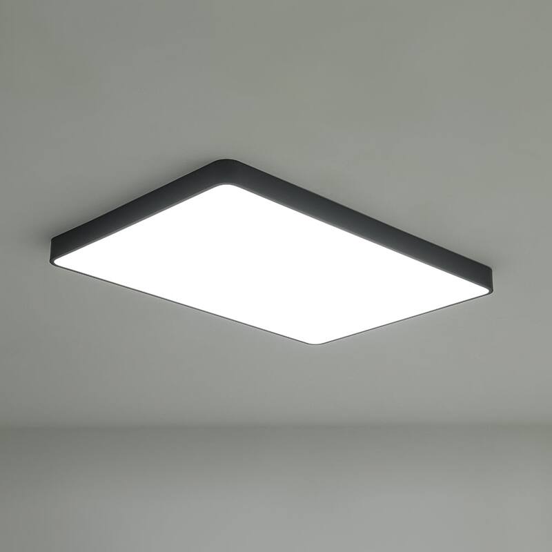 Dimmable LED Wide Rectangular Flush Mount Light 33.9 in