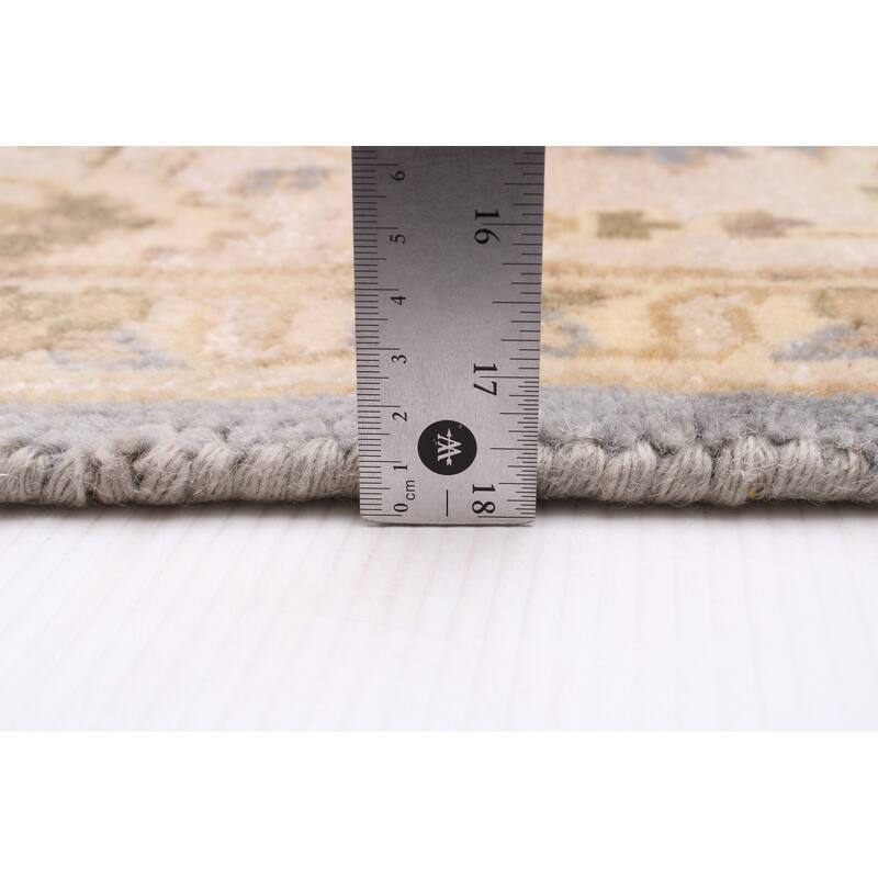 ECARPETGALLERY Hand-knotted Royal Oushak Dark Grey Wool Rug - 8'1 x 9'10