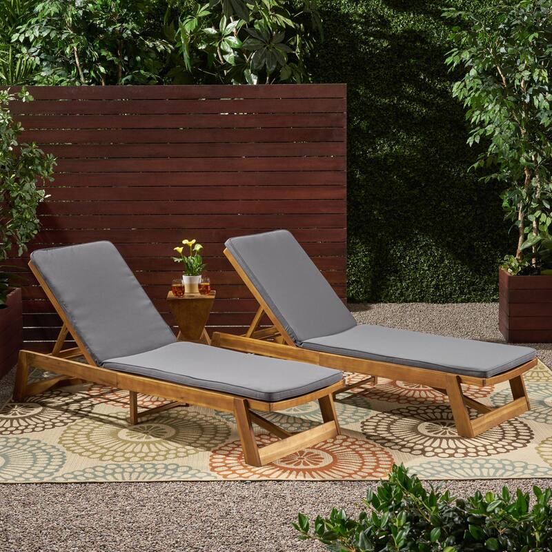 Nadine Chaise Lounge Cushions ONLY (Set of 2) by Christopher Knight Home