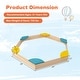 preview thumbnail 5 of 4, Outdoor Wooden Sandbox with Seats Bottomless Sandpit for Kids Aged 3+