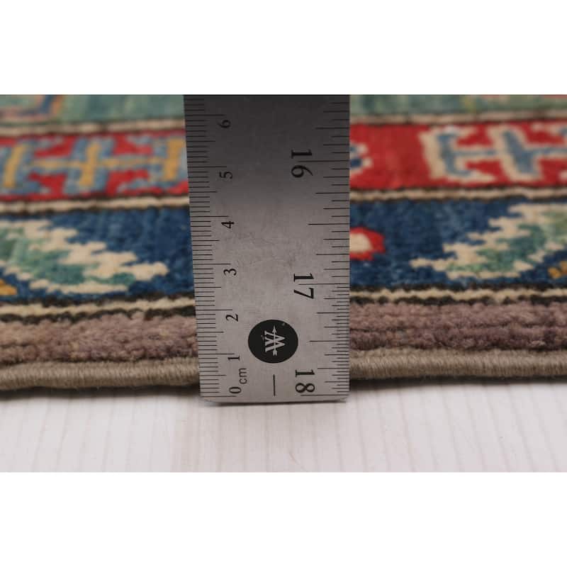 ECARPETGALLERY Hand-knotted Uzbek Ghazni Taupe Wool Rug - 8'0 x 9'5