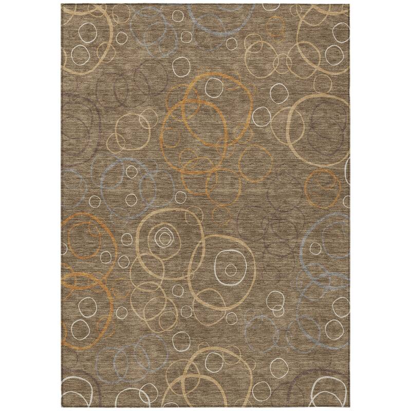 Machine Washable Indoor/ Outdoor Contemporary Nexus Chantille Rug