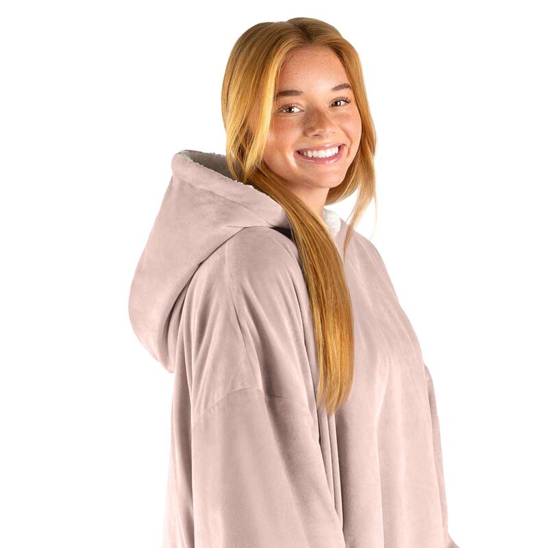 Bare Homey B-Cozy Oversized Sherpa Wearable Blanket