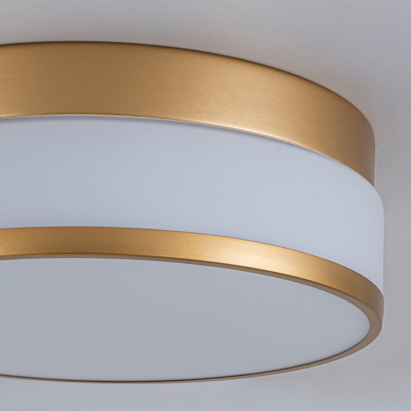 Selectable LED Flush Mount Ceiling Light with Frosted Glass