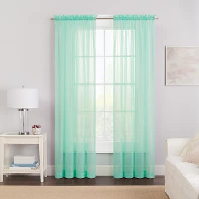 Eclipse Victoria Voile Curtain Panel Pair - 118x84