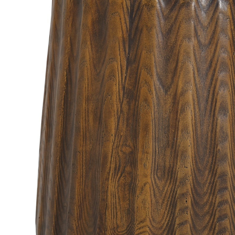 Christopher Knight Home - Redwooda Modern Outdoor MGO Side Table with Tree Stump Design