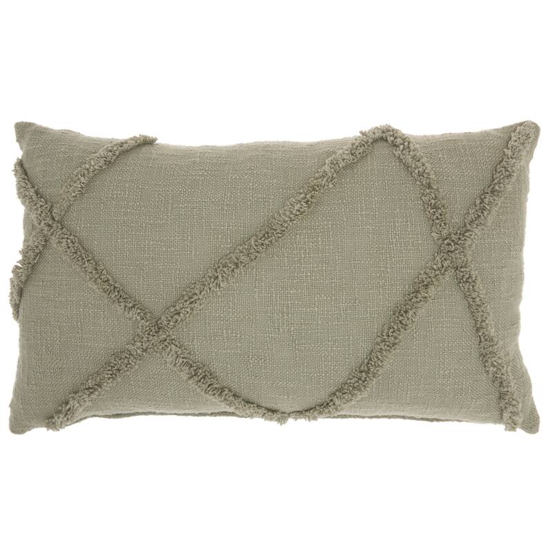 Mina Victory Distressed Diamond Boho Throw Pillow