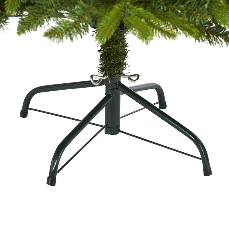 Artificial Christmas Tree 6ft Pre-Lit Clear Lights Holiday Decor Evergreen Tree - Green - 72