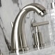 preview thumbnail 7 of 20, Kingston Brass Manhattan Two-Handle 3-Hole Deck Mount Widespread Bathroom Faucet with Retail Pop-Up Drain