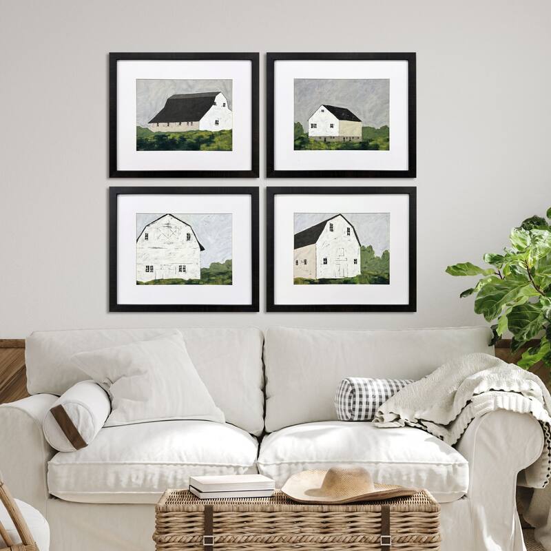 Paragon Rural Escape Framed Art - Set of 4 - 4-piece Set