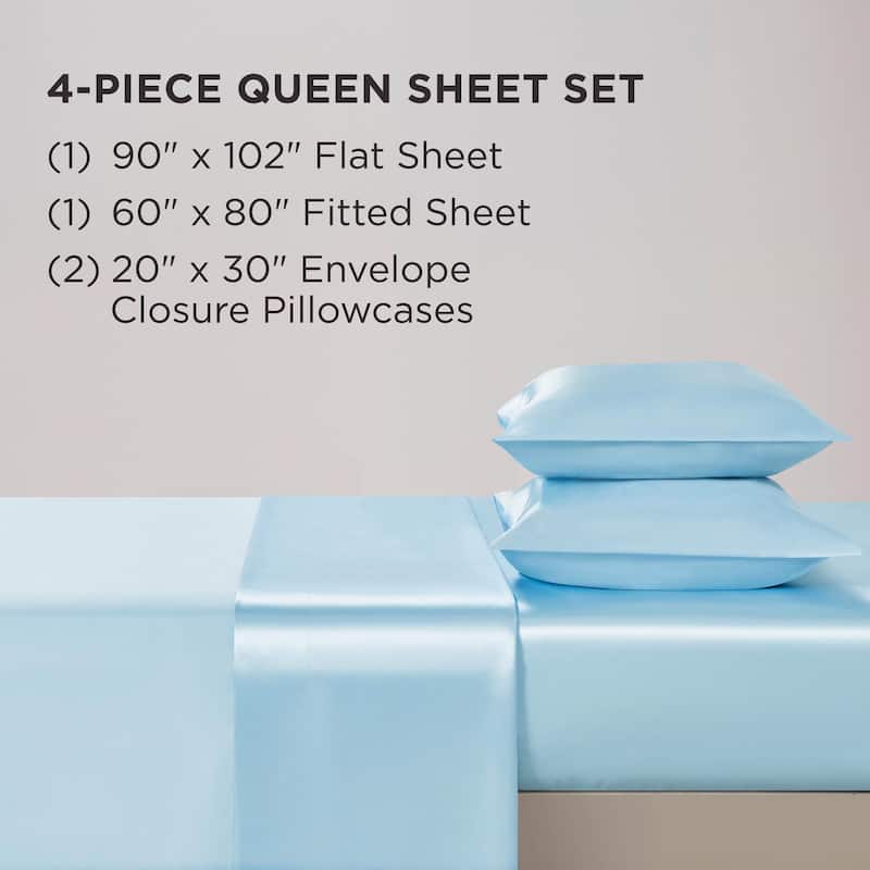 Juicy Couture Silky Satin Sheet Set