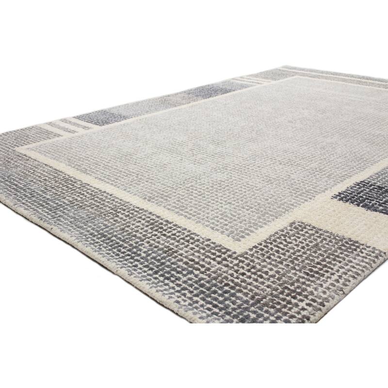 Bashian Lilianna Grey Contemporary Area Rug