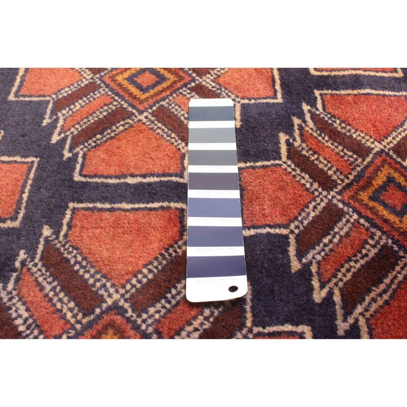 ECARPETGALLERY Hand-knotted Teimani Dark Navy Wool Rug - 3'7 x 6'2