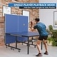preview thumbnail 9 of 9, Foldable Table Tennis Table with Quick Clamp Net and Post Set - 108" x 60" x 30" (L x W x H)