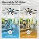 preview thumbnail 27 of 37, 72"/80" Large Windmill Ceiling Fan with Light and Remote(10 Reversible Blades)