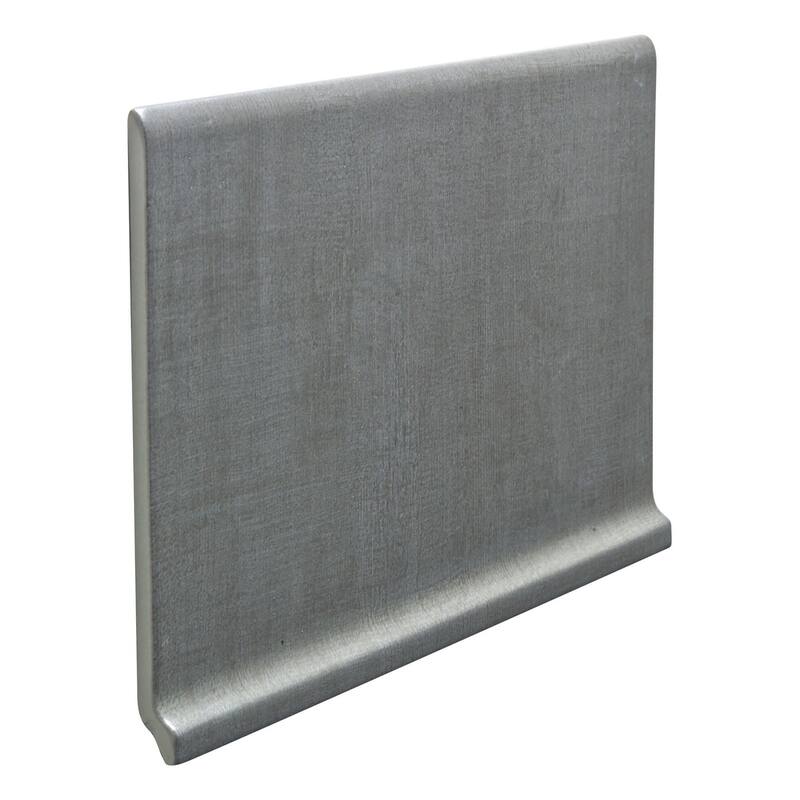 Shaw Tessuto Covebase - 6" x 12" Porcelain Thin-Set Cove Base - Fumo